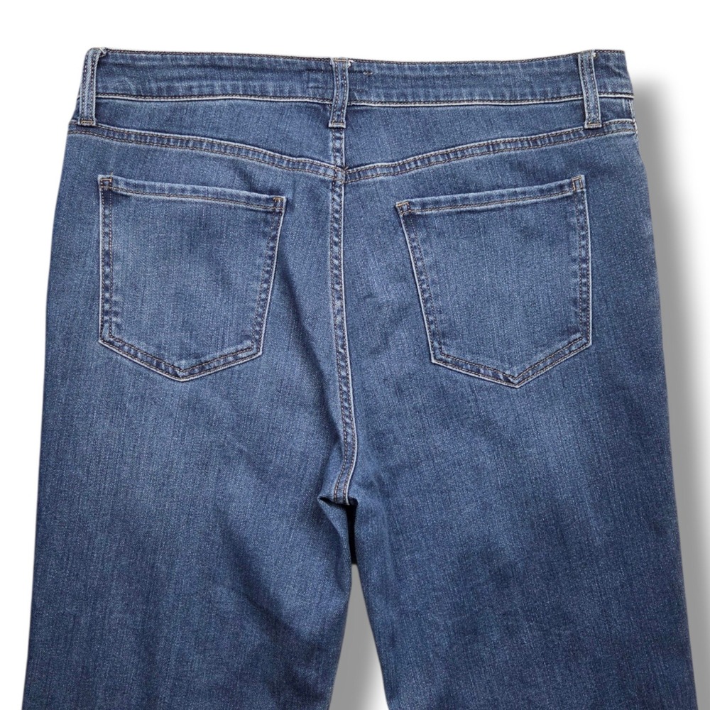 Kut from the Kloth Kelsey Jeans Womens 14 Fab Ab Ankle Flare High Rise Fray Hem - Picture 6 of 10